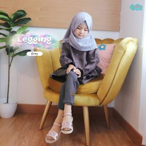 Legging Loss Anak by Zizazu Bahan Zaida Crepe Elastis Super Ringan dan Comfy