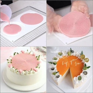 Silicone Baking Mold Circular Wheel Shape Mosquito Coil Style 2 6 15 Disk Connected French Style Mousse Cake Mold for Cooking