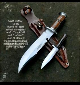 PISAU BOWIE BERANAK/PISAU SET/PISAU DAGING/PISAU DAPUR MULTIFUNGSI