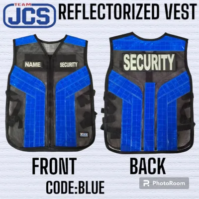 SECURITY Vest Reflectorized FREE PATCHES