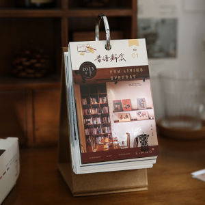 2026 Year Desktop Calendar Beautiful Artistic Daily Landscape One Page per Day Small Days No Turning Pages Healing Calendar