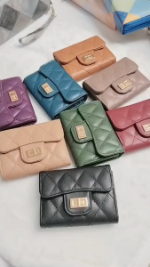 New diamond-shaped short small wallet for women versatile small coin purse for women