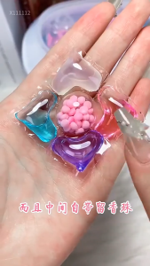 KomoreCC เจลบอลซักผ้า 5 in 1 ซักผ้าขจัดคราบ ลูกบอลซักผ้า หอมสดชื่น เจลซักผ้าสูตรเข้มข้น 30 เม็ด/กล่อง