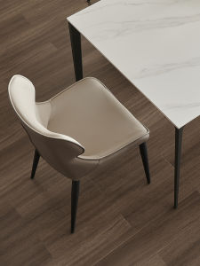 Scandinavian Dining Chair For Home Modern Minimalist Leather Dining Table and Chair Classy Accessible Luxury Dining Table Stool Backrest Hotel Dining Chair