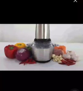 เครื่องบดสับ เครื่องบดหมู ขนาด 2L ปั่นพริก โถปั่น บดกระเทียม ใบมีดสแตนเลส 304 ทำความสะอาดง่าย