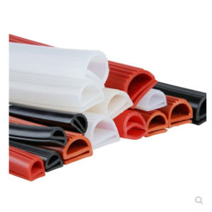 1-10M High Temperature Resistance Red White E Shape Highly Elastic Silicone Strip Suitable For Ovens Steaming Machine