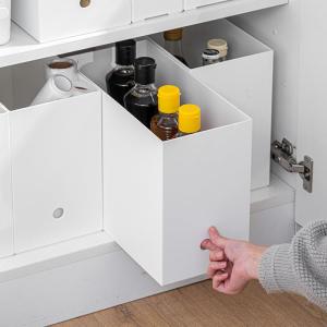 Japanese Style White Kitchen Organizer Storage Box