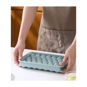 [HCM] Khay đá bi tròn tủ lạnh 33 viên có nắp đậy-GL314