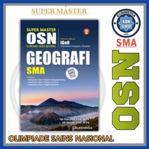 Buku paket Super Master OLIMPIADE OSN BIOLOGI KIMIA KEBUMIAN MATEMATIKA FISIKA INFORMATIKA ASTRONOMI GEOGRAFI KEBUMIAN EKONOMI SMA/MA Yrama widya VKM