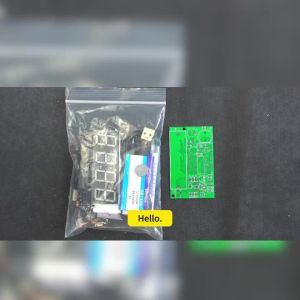 Aideepen | LED Digital Electronic Clock DIY Kit Clock Teaching Welding Exercise Circuit Board Set with Alarm Clock Temperature Countdown