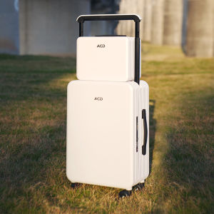 Simplistic Wide Handle Trolley Luggage 20inch