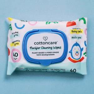 Cottoncare™ Plant-Based Bottle and Pacifier Cleaning Water Wipes Food Grade Breast Pump Teether Biodegradable