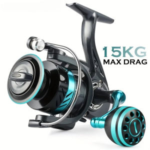 GLS Ultralight 1000~7000 Series5.2:1 Gear Ratio15KG Max DragCNC Metal SpoolSpinning Fishing ReelFor Freshwater Saltwater