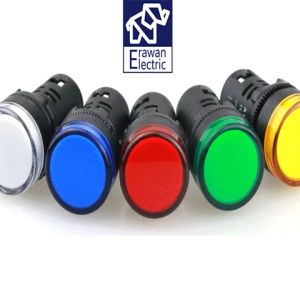 LED ไฟ สถานะ ED16-22DS สัญญาณ 12V-24V 220V สีแดง สีเขียว สีน้ำเงิน สีเหลือง และสีขาว แบรนด์ PNC สินค้าพร้อมส่ง