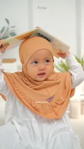 Hijab Anak Alnaira Kerudung Jersey Hijab Geblus Anak Umur 0-2 Tahun Jilbab Instan By Kalishaofficial