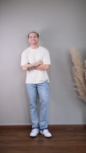 Áo thun nam DayM | Basic Tee Version 2 - Form Âu oversize 100% cotton co giãn 2 chiều thoáng mát 250gsm