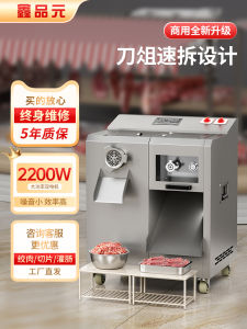 Large Commercial Stainless Steel Multifunctional Meat Grinder High Power Sausage Maker All in One Electric Kitchen Appliance