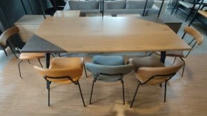 Mid Century Dining Table 6 Seater 1.8M/Wood Rectangle table/Meja Makan/Home Living Kitchen - FRM5192