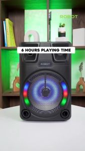 Robot RB700 High-Power 10W Karaoke Bluetooth Speaker with Dynamic RGB Lighting Portable Speaker