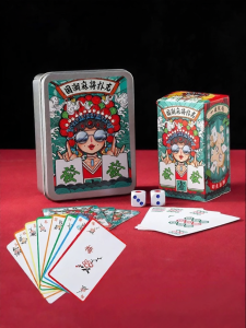 Runwe | Portable Home Use Durable Thickened Mahjong Paper Cards 144 Pieces
