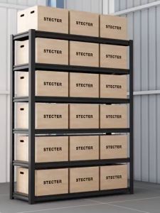 4/5 Tier Heavy Duty Metal Rack Boltless Rack Shelf Rak Dapur Rak Besi Rak Buku Rak Sebarguna Metal Adjustable Boltless Rack Home Store Warehouse Rack Rak Besi Serbaguna Rak Store(Sustain Weight 100kg Per Level)铁架/置物架