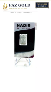 5g Silver Bar 999.9 Fine Silver | Nadir | LBMA Approved | Sealed Assay Card