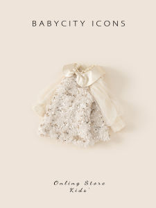 Princess Style Birthday Girls Dress Set Autumn Winter Childrens Clothing Baby Girls Polyester Fiber Long Sleeve Zipper Dress