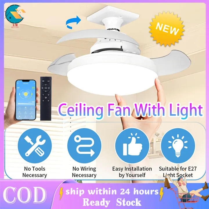 Smart Ceiling Fan With Light Ceiling Fan Inverter With Remote Control ...