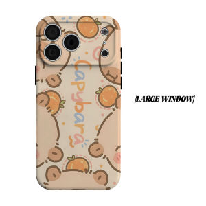 Capybara Phone Case for iPhone 18 17 16 15 14 13 12 11 Air Pro Max Plus Double-layer Cover