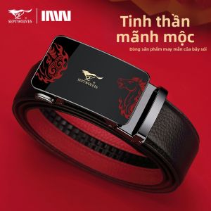 SEPTWOLVES | Quà Tặng Nam Năm Sinh con Giáp Dây Đai Da Đỏ