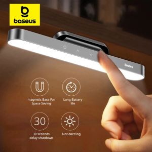 BASEUS | Baseus Night Light Hanging Magnetic LED Table Lamp Stepless Dimming Desk Lamp Rechargeable For Cabinet Bedroom Kitchen Light