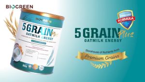 Biogreen 5 Grain Plus Oatmilk Energy (850g x 2) - Twin Packs