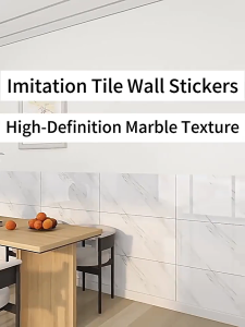 10pcs 30×60 wallpaper Stickers Waterproof Self Adhesive  Vinyl Tiles panel For Home wall smooth