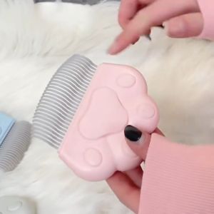 Lược Chải Lông Rụng Gỡ Rối Massage Hình Chân Chó Dành Cho Thú Cưng Chó Mèo - iPet Shop