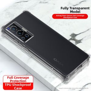 RISEOUS | Anti-Shock Transparent Silicone Case with Full-Cover Lens Protection for Vivo Y37 Series