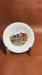[Hàng Hiệu England] Alcester - Shakespeares Birthplace- 01 Chiếc Đĩa Cảnh Thị Trấn Stratford 16cm