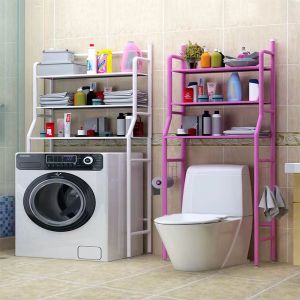 ชั้นวางของในห้องน้ำ ชั้นคร่อมเครื่ัองซักผ้า ฝาหน้า ฝาบน เหล็กสแตนเลส แข็งแรงทนทาน ปรับระดับ ใส่ของเก่ง หลายสี พื้นที่จำกัดก็ใช้ได้!