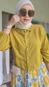 HAVEL SETELAN ROK BUNGA CRINKLE AIRFLOW MIX RAYON LD 110 // SET ROK HAVEL // HAVEL SETELAN ROK