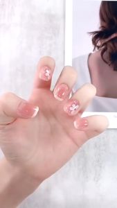(Chọn Mẫu) Set 24 Nail Chân Tặng Keo Dán Móng Chân Giả Nailbox Nail Úp Dán Móng Chân Trơn Và Đính Đá Thời Trang