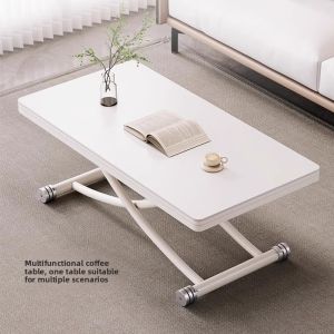GUANYU | Adjustable Height Coffee Table and Dining Table for Small Spaces Moveable Simple Design