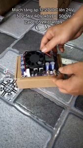 Mạch tăng áp 12-27VDC lên 24V 30V 36V 40V 48VDC 500W