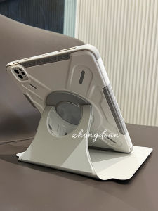 360 Degree Rotating Integrated Silicone Stand Protective Case for Apple iPad 10 Inch with Pen Holder Air5 Anti-Fall 10.2 Inch Magnetic Snap Full Cover Lens Protection Hard Shell Pro11 Inch Solid Color