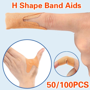 50/100PCS H Shape Medical Waterproof Band Aids Wound Antibacterial Sports First Aid Care Bandage
