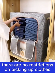 กล่องเก็บของ หนา พับเก็บได้ 25L/67L/100L อุปกรณ์จัดเก็บ มีซิป2 ด้าน มีประสิทธิภาพกันความชื้นและฝุ่น