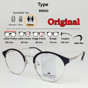 FRAME KACAMATA BRAUN BUFFEL ORIGINAL FRAME SIZE 48 BULAT