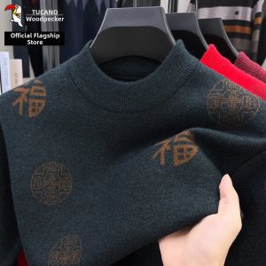 TUCANO | Thermal Knit Sweater for Middle-aged and Elder Men Red