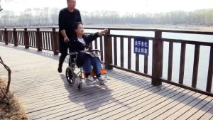 STRONG CLUB01 วิวแชร์ผู้ใหญ่ รถเข็นผู้สูงอายุ รถเข็นผู้ป่วย wheelchair พับได้ วีลแชร์ พับได้วีลแชร์ Folding wheelchair Solid tire No inflation รถเข็นวีลแชร์ รถเข็นพับได้ วีลแชร์พับได้
