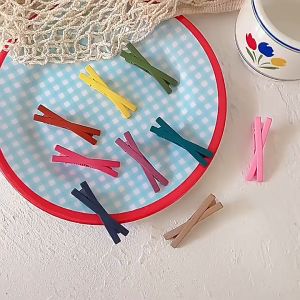 【Bestella✨COD】Hairpin Sederhana Permen Sweet Warna Sisi Clip Poni Klip Cross Hair Klip