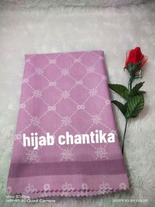 Hijab segiempat Kerudung denay Jilbab motif terbaru