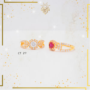 CINCIN EMAS KADAR 6K DAN KADAR 8K CINCIN EMAS CINCIN WANITA MODEL MEWAH CT 27